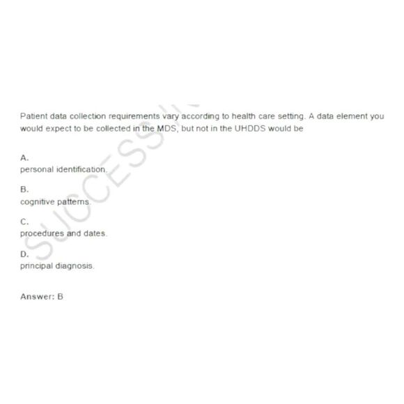 Printout RHIA Registered Health Information Administrator Exam Study Guide - Picture 3 of 6